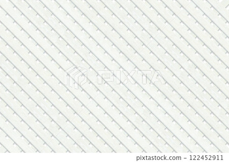 Closely spaced horizontal three-dimensional white antique-style wooden lattice Closely spaced horizontal three-dimensional white antique-style wooden lattice 122452911