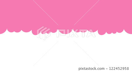 Seamless Pink Cloud Border Design Minimalistic Abstract Pastel Sky Background for Creative Templates or Dreamy Themes. Seamless Pink Cloud Border Design Minimalistic Abstract Pastel Sky Background for Creative Templates or Dreamy Themes. 122452958