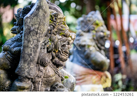 A stone statue of Bali 122453261