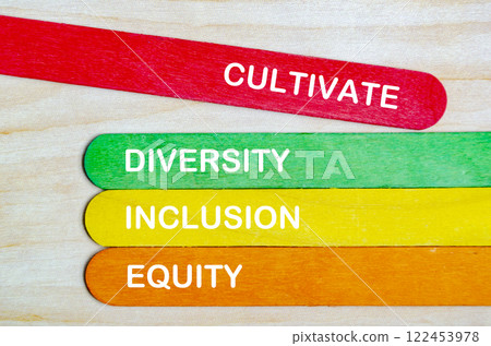 RACI represent Responsible, Accountable, Consulted and informed text on colorful wooden sticks 122453978