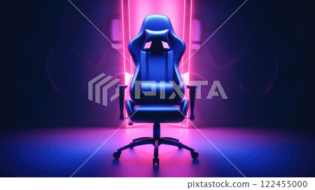 Gaming chair with neon lights, ai 122455000