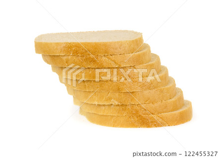 Loaf bread isolated on white Loaf bread isolated on white 122455327