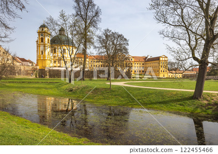 Jaromerice nad Rokytnou Castle with Church of Saint Margaret the Virgin, the Vysocina region of Czech Republic, Europe. Jaromerice nad Rokytnou Castle with Church of Saint Margaret the Virgin, the Vysocina region of Czech Republic, Europe. 122455466