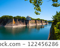 Osaka Castle Walls and Moat - Osaka, Japan 122456286