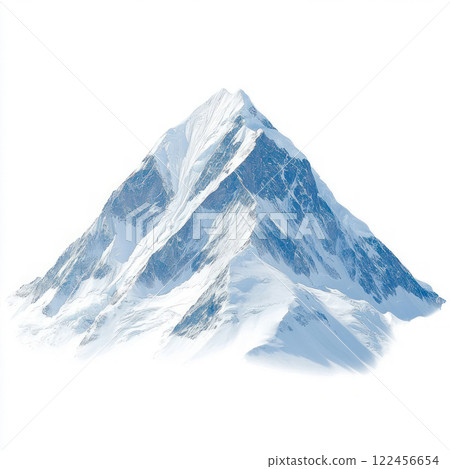 Mountain view photo isolated on white background 122456654