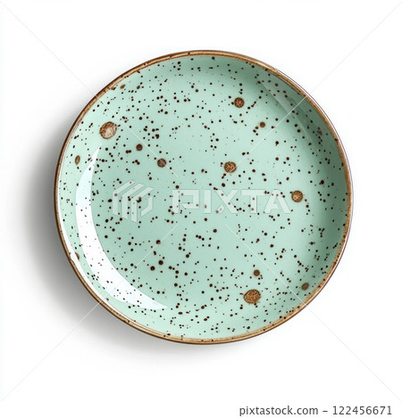 Ceramic saucer isolated on white background Ceramic saucer isolated on white background 122456671