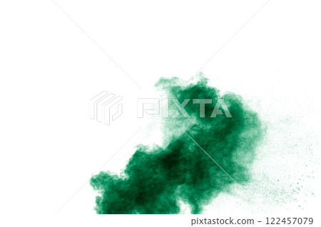 Green cloud of smoke is blowing through the air Green cloud of smoke is blowing through the air 122457079