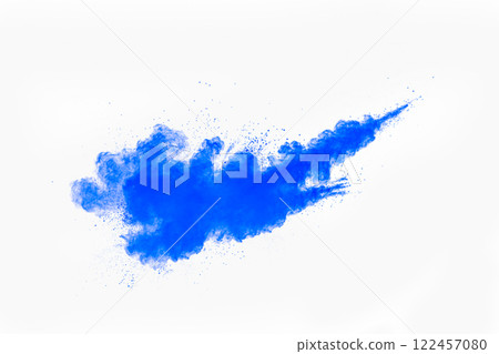 Blue cloud of smoke is floating in the air Blue cloud of smoke is floating in the air 122457080