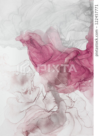 Exploring fluidity and depth in alcohol ink abstract art with vibrant colors Exploring fluidity and depth in alcohol ink abstract art with vibrant colors 122457771