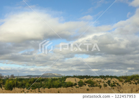 The landscape Desert Hillside under a Blue Sky The landscape Desert Hillside under a Blue Sky 122457953