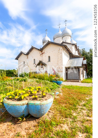 Church of the Saint Boris and Saint Gleb in Plotniki. Veliky Novgorod, Russia Church of the Saint Boris and Saint Gleb in Plotniki. Veliky Novgorod, Russia 122458356