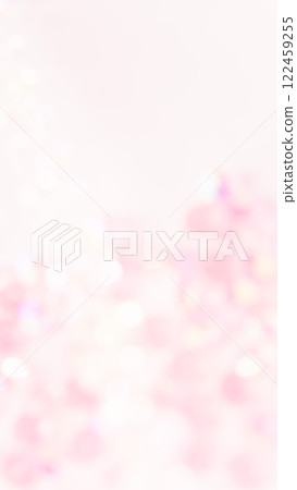 粉紅櫻花花瓣散景背景圖垂直閃閃發光柔軟美麗 122459255