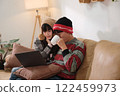 Young Asian couple living at home 122459973