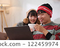 Young Asian couple living at home 122459974