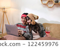 Young Asian couple living at home 122459976