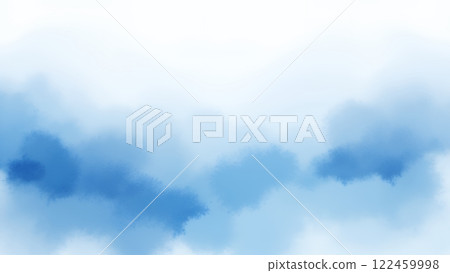 Abstract watercolors ranging from light blue to deep indigo Abstract watercolors ranging from light blue to deep indigo 122459998