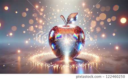 Sparkling apples in water 122460250