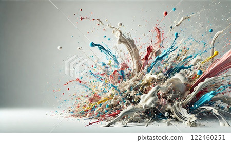 colorful particles scatter 122460251