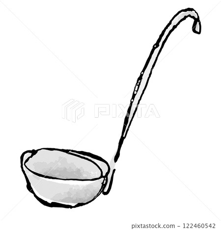 Illustration of a ladle Illustration of a ladle 122460542