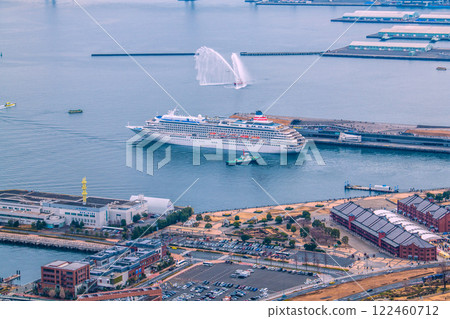 Yokohama cityscape in Japan, with Asuka II leaving Osanbashi Pier and other sights seen on January 19, 2025 122460712