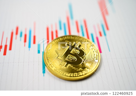 比特幣和圖表 比特幣和圖表 122460925