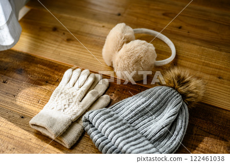 Winter accessories still life Winter accessories still life 122461038