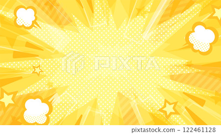 美式漫畫風格小爆炸煙霧飛舞背景插畫_16:9 美式漫畫風格小爆炸煙霧飛舞背景插畫_16:9 122461128