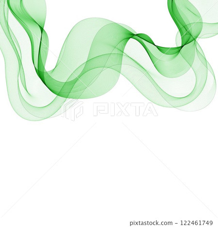 Green wave. abstract vector graphics. Eps 10 122461749