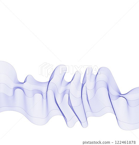 Blue wave pattern. Vector template. Abstract decor element. Eps 10 122461878