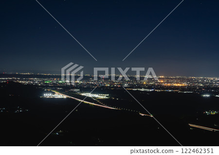 Hamamatsu cityscape and night view from Takizawa Observatory (Shizuoka Prefecture) 122462351