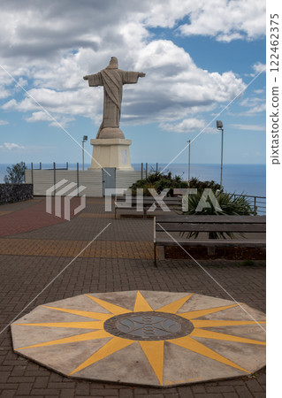 Statue of Cristo Rei, Canico, Madeira, Portugal 122462375