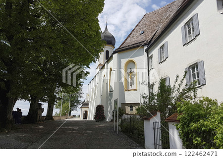 Pilgrimage church Hohenpeissenberg, Munich Way of St. James, Bavaria, Germany 122462471
