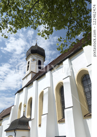 Pilgrimage church Hohenpeissenberg, Munich Way of St. James, Bavaria, Germany 122462474