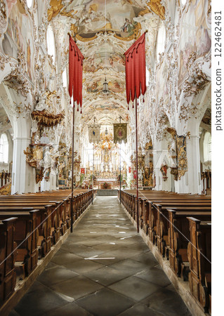 Pilgrimage church Rottenbuch, Munich Way of St. James, Bavaria, Germany 122462481