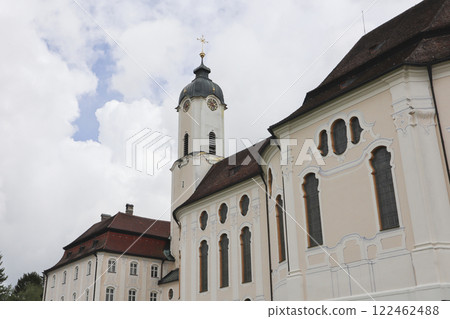 Pilgrimage church Wieskirche, Munich Way of St. James, Bavaria, Germany 122462488