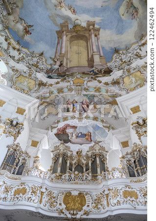 Pilgrimage church Wieskirche, Munich Way of St. James, Bavaria, Germany 122462494