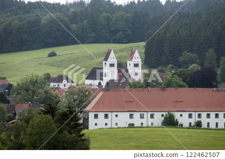 Pilgrimage church Steingaden, Munich Way of St. James, Bavaria, Germany 122462507