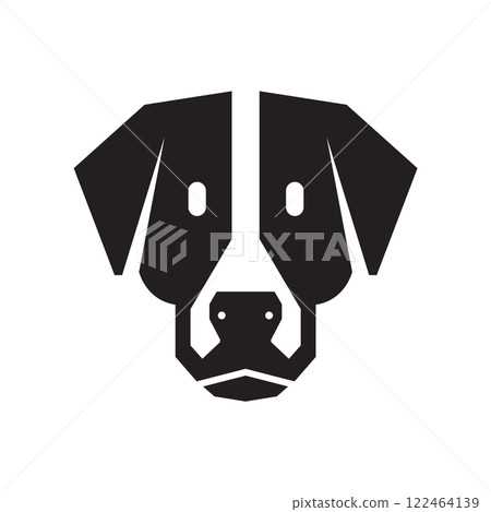 coonhound head dog pets modern minimal mascot simple logo icon vector illustration coonhound head dog pets modern minimal mascot simple logo icon vector illustration 122464139