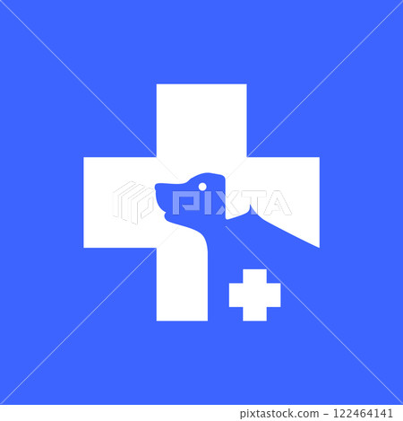 pets dog care healthcare veterinarian medical clinic treatment modern minimal mascot simple logo icon vector illustration pets dog care healthcare veterinarian medical clinic treatment modern minimal mascot simple logo icon vector illustration 122464141