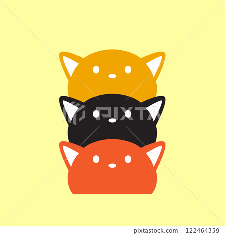 kitten pets colony pedigree cute colorful mascot cartoon simple logo vector icon illustration kitten pets colony pedigree cute colorful mascot cartoon simple logo vector icon illustration 122464359