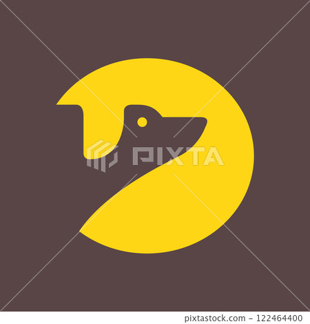 dog pets head geometric modern minimal circle logo vector icon illustration dog pets head geometric modern minimal circle logo vector icon illustration 122464400