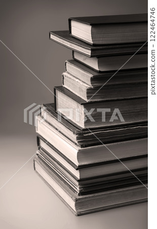 Stack of old books. Ancient background 122464746