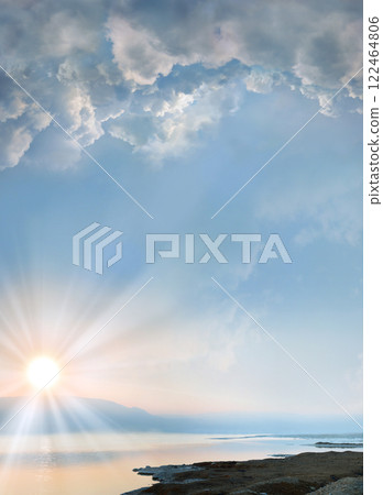 Sunrise over the Israel Sea 122464806