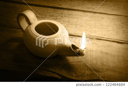 Old retro rural lamp pot Old retro rural lamp pot 122464884