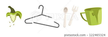 Different Garbage and Waste Type Object Vector Set Different Garbage and Waste Type Object Vector Set 122465324