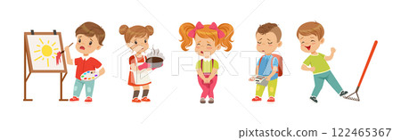 Little Children Character Failure and Mistake Vector Set Little Children Character Failure and Mistake Vector Set 122465367