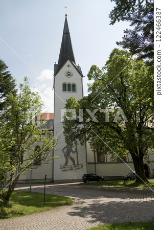 St. Pelargius Church in Weitnau, Munich Way of St. James, Bavaria, Germany 122466387