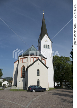 St. Pelargius Church in Weitnau, Munich Way of St. James, Bavaria, Germany 122466392