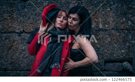 Two women very close 122466575