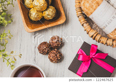 Delicious looking chocolate sweets 122467625